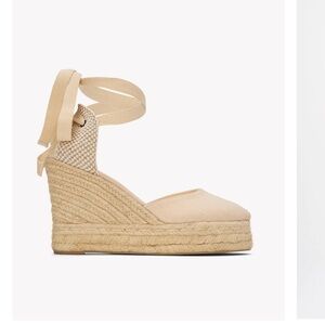 Soludos Tan Espadrille Wedges